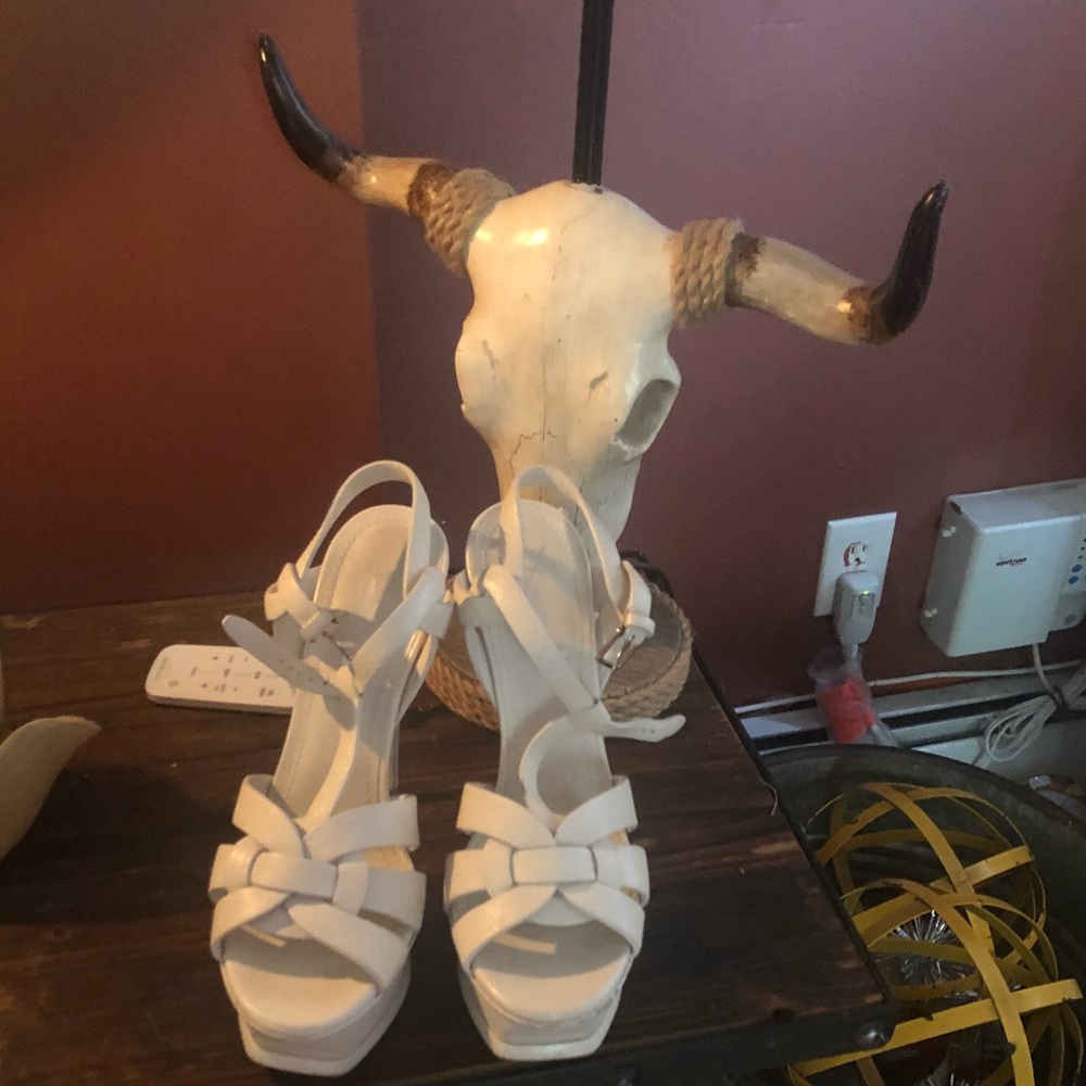 White Very good condition saint Laurent
